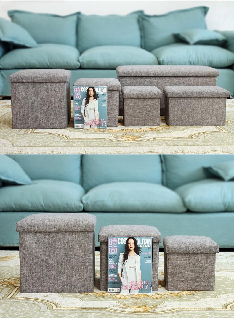  Sofa  Kotak Penyimpanan  Barang 50x30x30cm Gray 